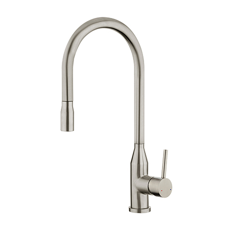 Stainless steel kitchen faucets