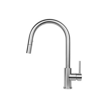 Stainless steel kitchen faucets